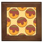 Takoyaki Food Seamless Pattern Framed Tile Front