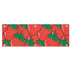 Texture Sweet Strawberry Dessert Food Summer Pattern Banner And Sign 6  X 2  by Sarkoni