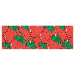 Texture Sweet Strawberry Dessert Food Summer Pattern Banner And Sign 12  X 4  by Sarkoni