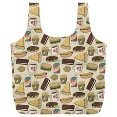 Junk Food Hipster Pattern Full Print Recycle Bag (xxl) by Sarkoni