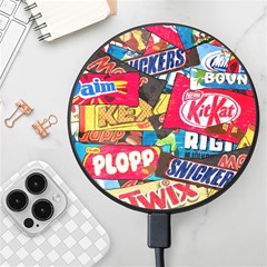 Pop Art Food Cute Patterns Wireless Fast Charger(black) by Sarkoni