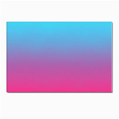 Blue Pink Purple Postcard 4 x 6  (pkg Of 10) by Dutashop