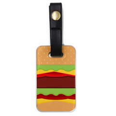 Cake Cute Burger Luggage Tag (one Side) by Dutashop