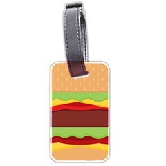 Cake Cute Burger Luggage Tag (two Sides) by Dutashop