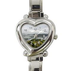 Residential Paddy Field Step Cloud Heart Italian Charm Watch by Sarkoni