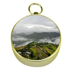 Residential Paddy Field Step Cloud Gold Compasses by Sarkoni