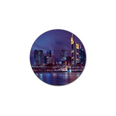 Frankfurt City Skyline Skyscraper Golf Ball Marker (10 Pack) by Sarkoni