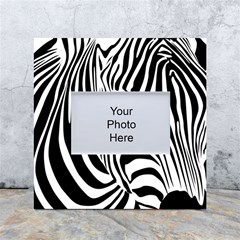 Animal Cute Pattern Art Zebra White Box Photo Frame 4  X 6  by Amaryn4rt