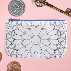 Roses Stained Glass Large Coin Purse by Amaryn4rt