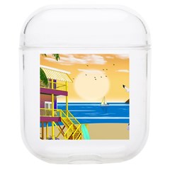 Vector Graphic Clipart Beach House Soft Tpu Airpods 1/2 Case by Sarkoni