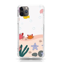 Cartoon Marine Life Marine Drawing Iphone 11 Pro Max 6 5 Inch Tpu Uv Print Case by Sarkoni