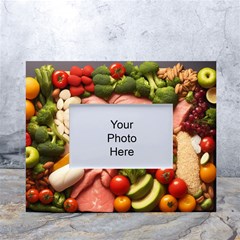 Fruit Snack Diet Bio Food Healthy White Tabletop Photo Frame 4 x6  by Sarkoni