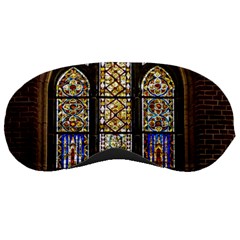 Stained Glass Window Old Antique Sleep Mask by Sarkoni