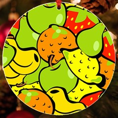 Fruit Food Wallpaper Uv Print Acrylic Ornament Round by Dutashop