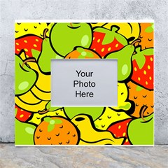 Fruit Food Wallpaper White Wall Photo Frame 5  X 7  by Dutashop