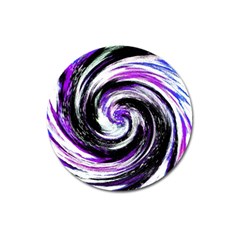 Canvas Acrylic Digital Design Magnet 3  (round) by Amaryn4rt