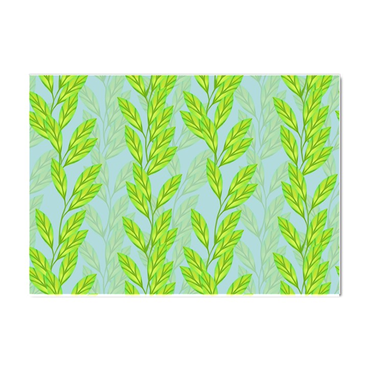 Background Leaves Branch Seamless Crystal Sticker (A4)