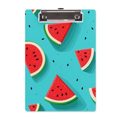 Watermelon Fruit Slice A5 Acrylic Clipboard by Ravend