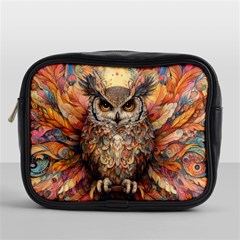 Drawing Olw Bird Mini Toiletries Bag (one Side) by Ravend