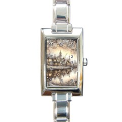 Building Landmark Rectangle Italian Charm Watch by Ravend