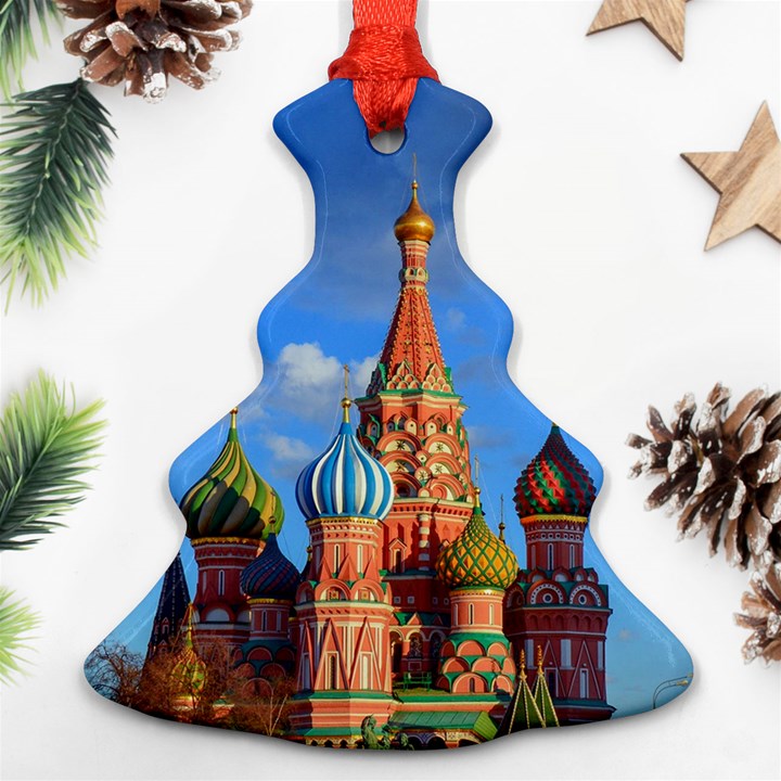 Architecture Building Cathedral Church Christmas Tree Ornament (Two Sides)