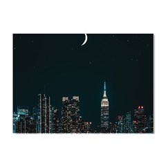 Skyline Photography Of Buildings Crystal Sticker (a4) by Modalart