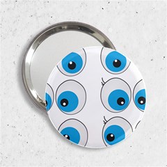 Eyes Comic Cartoon Fun Funny Toon 2 25  Handbag Mirrors by Ndabl3x