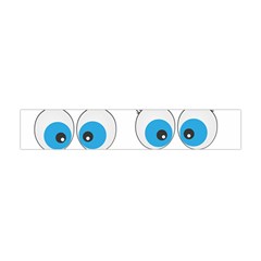 Eyes Comic Cartoon Fun Funny Toon Premium Plush Fleece Scarf (mini) by Ndabl3x