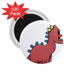 Dinosaur Dragon Drawing Cute 2 25  Magnets (100 Pack)  by Ndabl3x