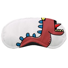 Dinosaur Dragon Drawing Cute Sleep Mask by Ndabl3x