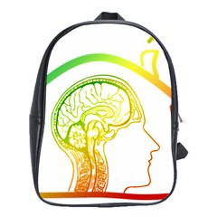 Throughts Construct Does Face School Bag (xl) by Ndabl3x