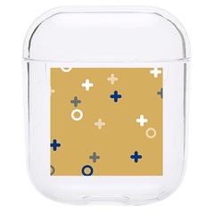 Cross Circles White Circles Hard Pc Airpods 1/2 Case by Grandong