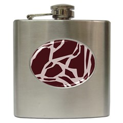 Cracked Pattern Boho Art Design Hip Flask (6 Oz) by Grandong