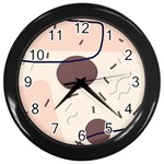 Computer Network Technology Tech Digital Wall Clock (Black) Front