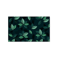 Leaves Foliage Plants Pattern Sticker Rectangular (100 Pack) by Grandong