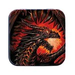 Dragon Square Metal Box (Black) Front