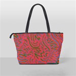 Pattern Saying Wavy Classic Shoulder Handbag Back