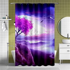 Fantasy World Shower Curtain 48  X 72  (small)  by Ndabl3x