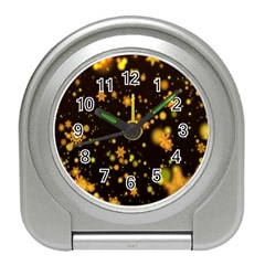 Background Black Blur Colorful Travel Alarm Clock by Sarkoni