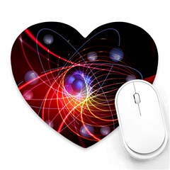 Physics Quantum Physics Particles Heart Mousepad by Sarkoni