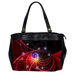 Physics Quantum Physics Particles Oversize Office Handbag (2 Sides) by Sarkoni