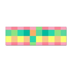 Checkerboard Pastel Square Sticker Bumper (10 Pack) by Grandong