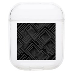 Diagonal Square Black Background Soft Tpu Airpods 1/2 Case by Apen