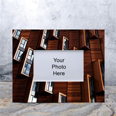 Abstract Architecture Building Business White Tabletop Photo Frame 4 x6  by Amaryn4rt