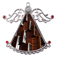 Abstract Architecture Building Business Metal Angel With Crystal Ornament by Amaryn4rt