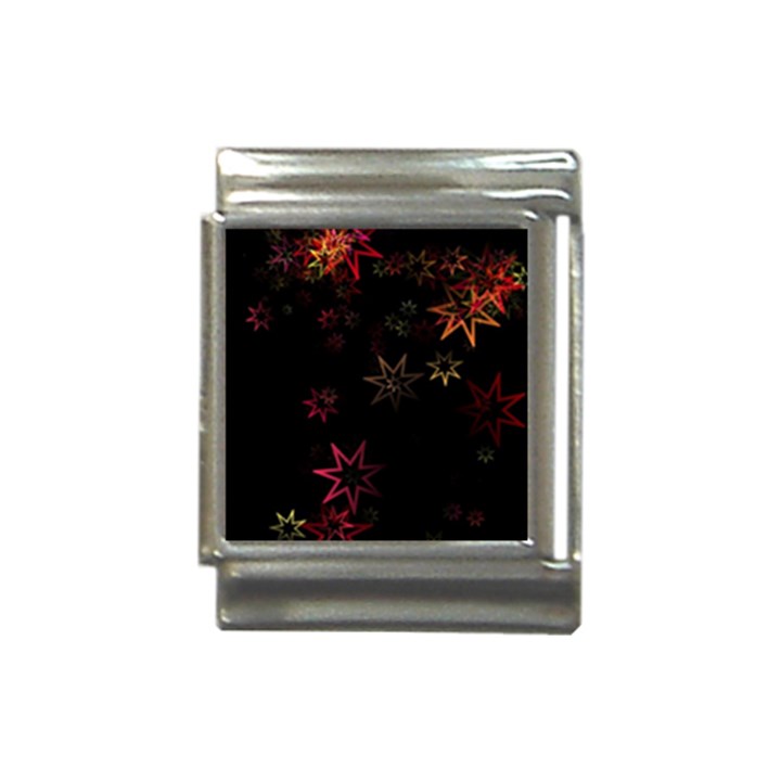 Christmas Background Motif Star Italian Charm (13mm)