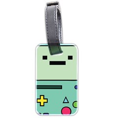 Adventure Time Beemo Bmo Illustration Cartoons Luggage Tag (two Sides) by Sarkoni