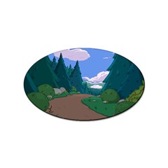 Adventure Time Cartoon Pathway Sticker Oval (10 Pack) by Sarkoni