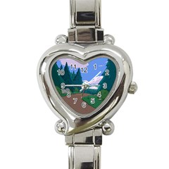 Adventure Time Cartoon Pathway Heart Italian Charm Watch by Sarkoni