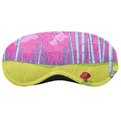 Red Mushroom Animation Adventure Time Cartoon Multi Colored Sleep Mask by Sarkoni